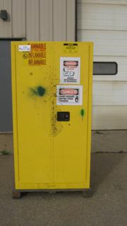 U-Line Flammable Storage Cabinet, 34 In. x 34 In. x 65 In.