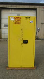 U-Line Flammable Storage Cabinet, 34 In. x 34 In. x 65 In.