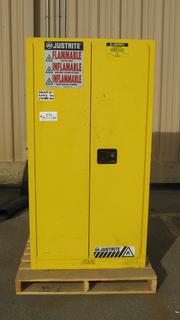 Justrite Flammable Storage Cabinet, 34 In. x 34 In. x 66 In.