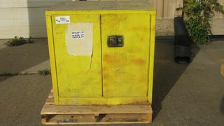 Justrite Flammable Storage Cabinet, 24 In. x 36 In. x 35 In.