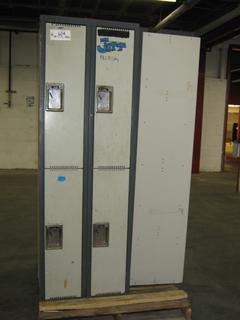 (3) Lockers, 2 Ft. (W) x 18 In. (L) x 6 Ft. (H)