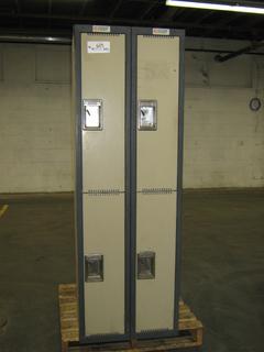 (2) 2-Door Lockers, 2 Ft. (W) x 18 In. (L) x 6 Ft. (H)