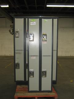 (3) Lockers, 2 Ft. (W) x 18 In. (L) x 6 Ft. (H)