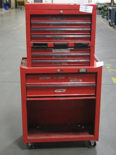 Jobmate Tool Box on Wheels, 14 In. (L) x 27 In. (W) x 50 In. (H)
