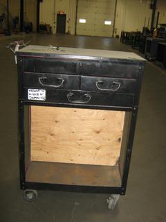 Tool Box on Wheels, 15 1/2 In. (L) x 32 In. (W) x 43 In. (H)