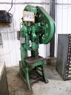 E.W. Bliss Punch Press, Model 20 M, *Note: No Dies* *Buyer Responsible for Loadout*