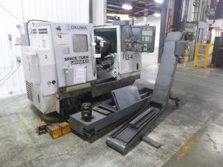 2011 Okuma CNC Space Turn Machine, Model LB3000 EX, SN 157508 With Chip Conveyor, Includes 3 Jaw Chuck, Multi-Tool Turrent, And Crate of Tooling, *Buyer Responsible For Loadout*