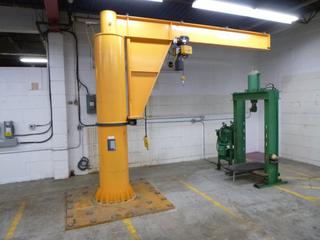 General Crane Jib Crane, 12.5 Ft. (L) x 12 Ft. (H), SN 1369 With GIS Hoist, 1/2 Ton Capacity, *Last Inspected Nov. 2020* *Buyer Responsible for Dismantling And Loadout*