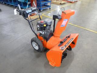 Ariens Deluxe Snow Blower, Model 921030, All-Steel Construction, Dual Belt Drive, Auto-Turn Steering, Ariens AX254 Engine, 28 In. (W) x 21 In. (H), SN 118537