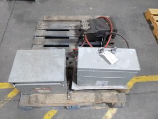 Rex Power Magnetics, 3-Phase Autotransformer, SN A 15, Catalogue No. RC45J-4 And Acme Autotransformer, Catalogue No. T-2-52705-1