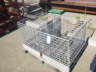 (2) Metal Cages, 30 1/2 In. x 23 In. x 26 In.