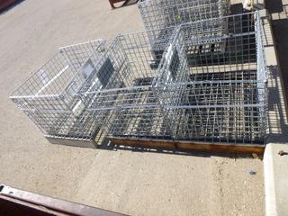 (3) Metal Cages, 31 In. x 23 In. x 25 In.
