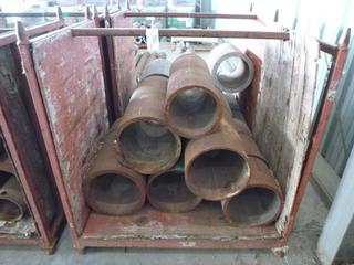 Assortment of Pipe Cut Offs with Crate