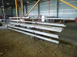 Assortment of Aluminum Tubing Includes Stand, 162 In. x 64 1/2 In. *Buyer Responsible for Dismantling And Loadout*