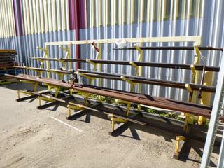 Assortment of Steel Bars, Includes Stand, 16 Ft. x 6 Ft. *Buyer Responsible for Dismantling And Loadout*
