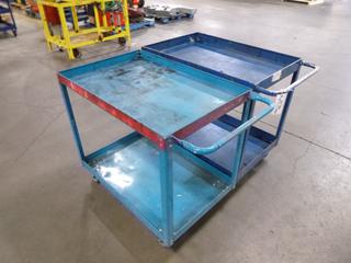 (2) Shop Carts, 3 Ft. x 2 Ft. x 2 Ft. 11 In.