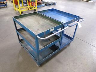 (2) Shop Carts, 3 Ft. x 2 Ft. x 2 Ft. 11 In.