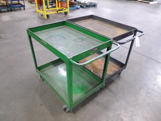 (2) Shop Carts, 3 Ft. x 2 Ft. x 2 Ft. 11 In.