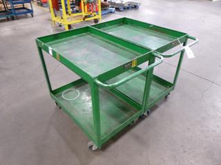 (2) Shop Carts, 3 Ft. x 2 Ft. x 2 Ft. 11 In.