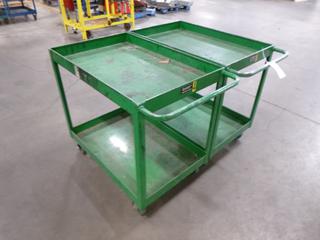 (2) Shop Carts, 3 Ft. x 2 Ft. x 2 Ft. 11 In.