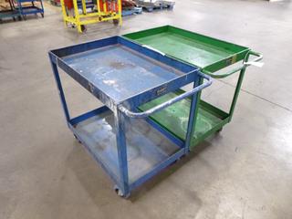 (2) Shop Carts, 3 Ft. x 2 Ft. x 2 Ft. 11 In.