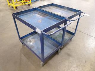 (2) Shop Carts, 3 Ft. x 2 Ft. x 2 Ft. 11 In.