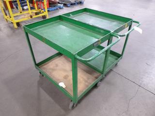 (2) Shop Carts, 3 Ft. x 2 Ft. x 2 Ft. 11 In.