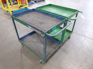 (2) Shop Carts, 3 Ft. x 2 Ft. x 2 Ft. 11 In.