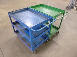 (2) Shop Carts, 3 Ft. x 2 Ft. x 2 Ft. 11 In.