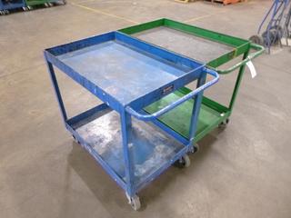 (2) Shop Carts, 3 Ft. x 2 Ft. x 2 Ft. 11 In.