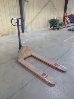 (1) Shippers Supply Pallet Jack, Model XPT55, 5,500 Lb. Capacity, 27 In. x 48 In.