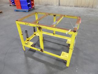 (1) Custom Built Welding Cart, 4 Ft. x 2 Ft. 6 In. x 2 Ft. 10 In.