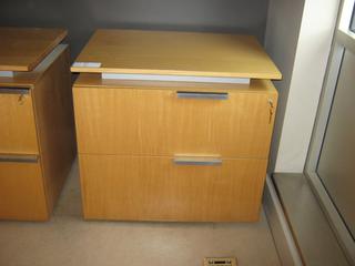 Lockable, 2-Drawer Filing/Storage Cabinet With Raised Top, 32 In. x 24 In. x 30 In., *Has Keys*
