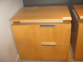 Lockable, 2-Drawer Filing/Storage Cabinet With Raised Top, 32 In. x 24 In. x 30 In., *Has Keys*