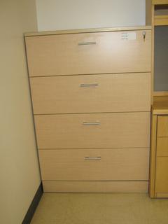 4-Drawer Upright Filing Cabinet, 36 In. x 53 In. x 16 In. (D)