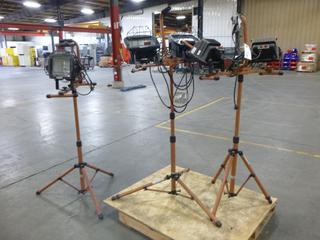 (3) Southwire Twin Head Work Light With Tripod