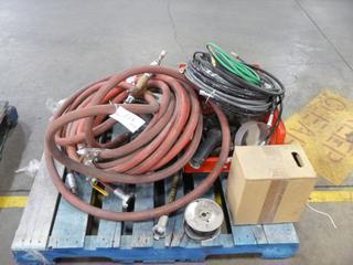 Pallet Containing Qty of Misc. Items And Qty of Air Hose