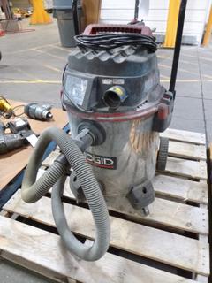 Ridgid Wet/Dry Vac, Model 1610RVO, 16 Gallon, 12 A, 120 V