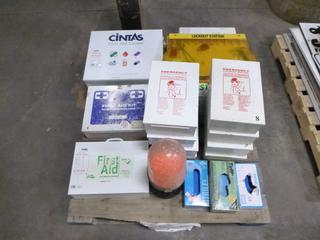Qty of First Aid Kits, Emergency Eye Wash Stations, Sanitizing Stations, Misc. Medical Supplies, Etc.