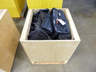 Crate Containing Qty of Computer Keyboards