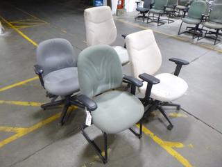 (3) Rolling Office Chairs, (1) Visitor Chairs