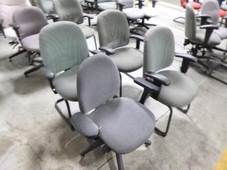 (1) Rolling Office Chairs, (3) Visitor Chairs