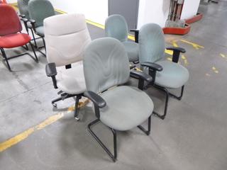 (2) Rolling Office Chairs, (2) Visitor Chairs