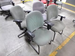 (2) Rolling Office Chairs, (2) Visitor Chairs