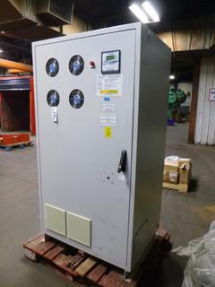 Unused Encorp Dynamic Power Factor Corrector, Model iSaver 400-DPFC, 7% Detuned Harmonic Filters, 3-Phase, 39 In. (L) x 25.5 In. (W) x 75 In. (H)