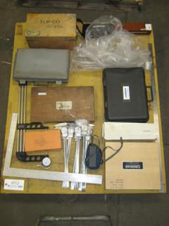 Qty of Assorted CNC Measuring Tools: Calipers, Micrometers, Gauges *Note: Some Require Calibration*