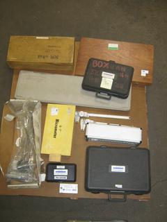 Qty of Assorted CNC Measuring Tools: Calipers, Micrometers, Gauges *Note: Some Require Calibration*