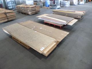 (3) Pallets of Plywood Sheets, Lengths Up To 92 In., Widths Up To 42 In.
