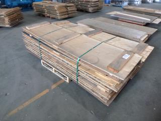 Qty of Plywood Sheets, Lengths Up To 91.5 In., Widths Up To 2 Ft.