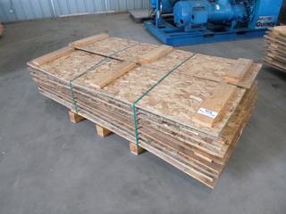 Qty of Plywood Sheets, Lengths Up To 91.5 In., Widths Up To 2 Ft.